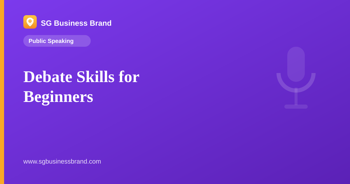 Debate Skills for Beginners