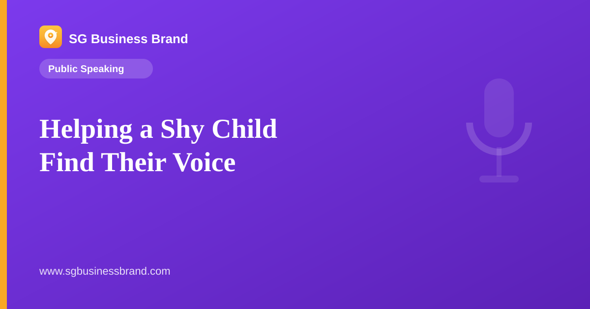 Helping a Shy Child Find Their Voice